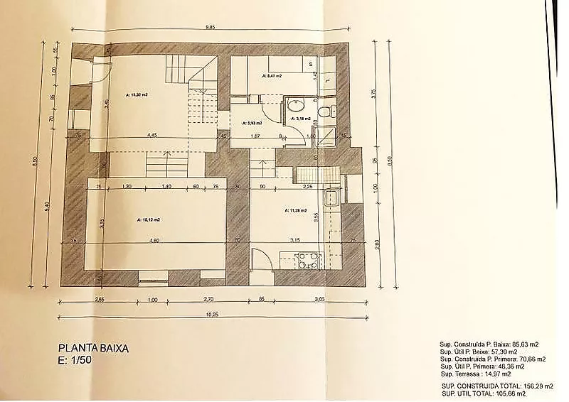 Maison de ville rénovée au centre de Calonge